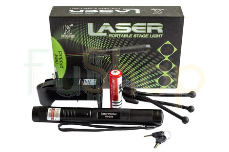 Лазерна акумуляторна указка HJ-308 Red/Green + штатив