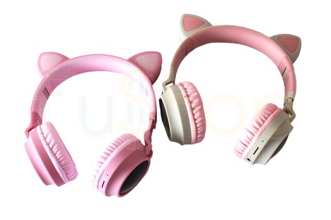 Бездротові Bluetooth навушники Hoco W27 Cat Ear Wireless Headphones з LED підсвіткою
