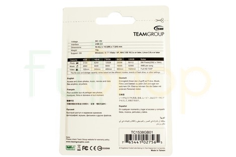 USB-флэш-накопитель Team Group 8GB C153 Black