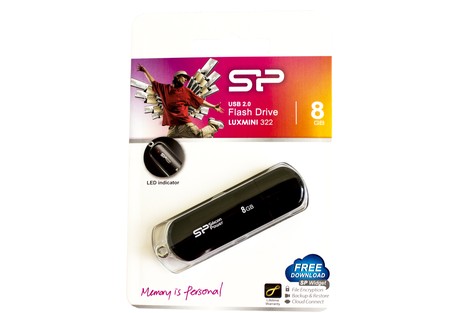 USB-флэш-накопитель Silicon Power LuxMini 322 8GB Black