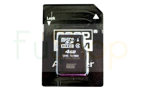 Карта памяти GOODRAM 4GB micro SDHC class4 + SD Adapter (M40A / 4GB)