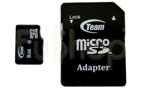 Карта памяти Team 8GB micro SDHC class10 + SD Adapter (TUSDH8GCL1003/8GB)