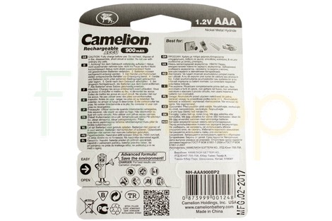 Аккумулятор Camelion AAA 900mAh NiMh (2 шт.) Rechargeable Accu Advanced Formula (NH-AAA900BP2)
