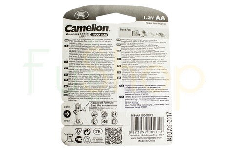 Акумулятор Camelion AA 1500mAh NiMh (2 шт.) Rechargeable Accu Advanced Formula (NH-AA1500BP2)