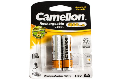 Аккумулятор Camelion AA 1800mAh NiMh (2 шт.) Rechargeable Accu Advanced Formula (NH-AA1800BP2)