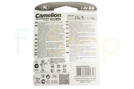 Акумулятор Camelion AA 2500mAh NiMh (2 шт.) Rechargeable Accu Advanced Formula (NH-AA2500BP2)