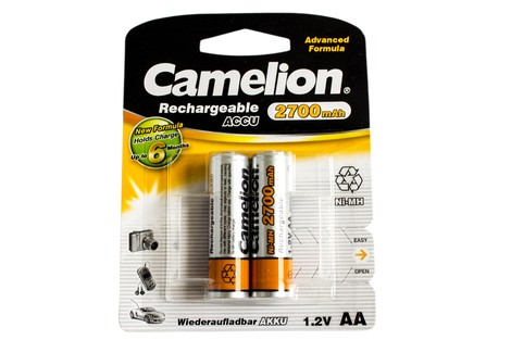 Акумулятор Camelion AA 2700mAh NiMh (2 шт.) Rechargeable Accu Advanced Formula (NH-AA2700BP2)