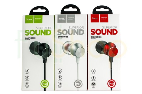 Вакуумні навушники Hoco M51 Proper Sound Universal Earphones