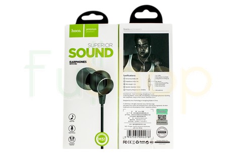 Вакуумні навушники Hoco M51 Proper Sound Universal Earphones