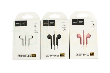 Вставные наушники Hoco M55 Stereo Sound and Wire Control Earphones Apple Series