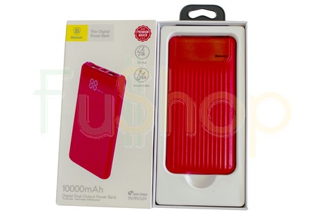 Оригінальний зовнішній акумулятор (Power Bank) Baseus BS-P10KQ02 Thin Digital Quick Charge 3.0 10000 mAh (PPYZ-C02)