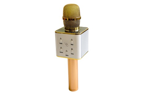 Безпровідна портативна Bluetooth колонка + караоке-мікрофон Q7 Wireless Microphone and Hi-Fi Speaker в чохлі