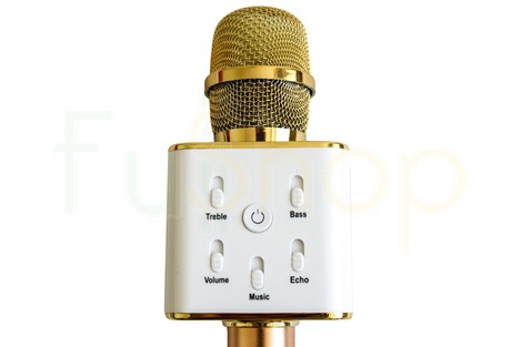 Беспроводная портативная Bluetooth колонка + караоке-микрофон Q7 Wireless Microphone and Hi-Fi Speaker в чехле
