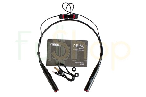 Беспроводные вакуумные Bluetooth наушники Remax RB-S6 Neckband Headphone  Remax RB-S6 Neckband Headphone