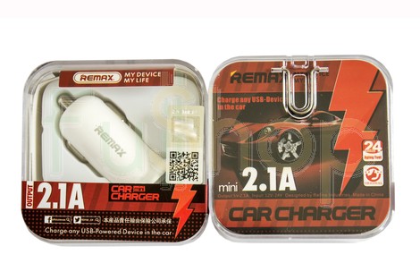 Універсальний автомобільний зарядний пристрій Remax RCC201 mini Car Charger 2.1A