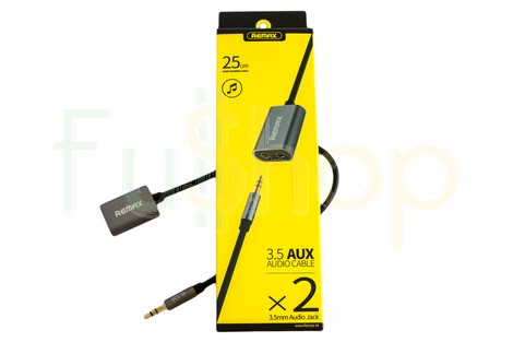 Кабель Remax AUX Dual Port Splitter 3,5mm (RL-S20)