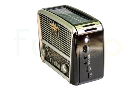 Портативний радіоприймач Golon RX-455S +сонячна панель