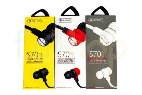 Вакуумные наушники Celebrat S70 High Fidelity Music Earphones