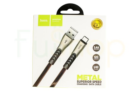 Кабель Hoco Metal Superior Speed Type-C 1,2M (U48)