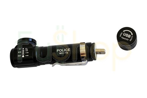 Налобный/ручной фонарик W01-T6 USB (2 в 1)