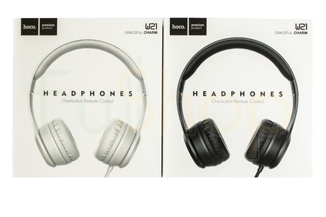 Провідні накладні навушники Hoco W21 Graceful Charm Wire Control Headphones