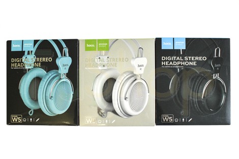 Провідні накладні навушники Hoco W5 Manno Digital Stereo Headphone