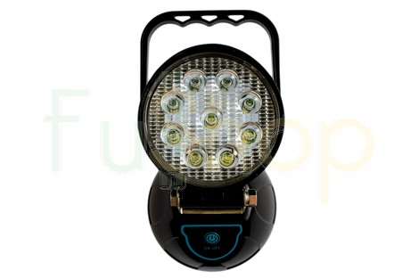 Світлодіодний ліхтар-прожектор WJ004-1-9XPE+аварійка (круглий)