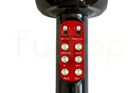Беспроводная портативная Bluetooth колонка + караоке-микрофон + LED WS-1816 Wireless Microphone and Hi-Fi Speaker