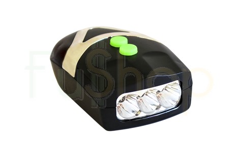 Велосипедная фара и звонок YC-037 3LED 3*ААА