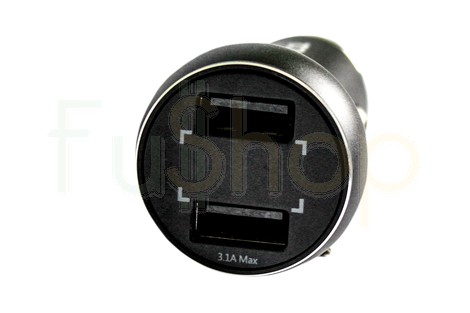 Універсальний автомобільний зарядний пристрій Hoco Z22 Double USB Port Car Charger with Digital Display 3.1A