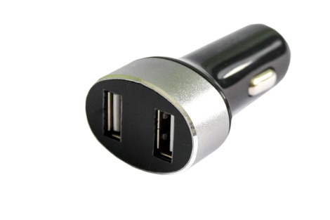 Универсальное автомобильное зарядное устройство Hoco Z26 High Praise Dual Port Car Charger with Digital Display 2.1A