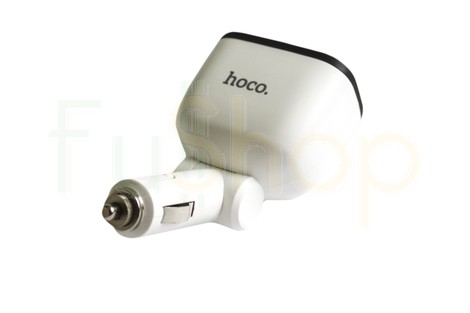 Універсальний автомобільний зарядний пристрій Hoco Z28 Power Ocean Cigarette Lighter in-Car Charger with Digital Display 3.1A