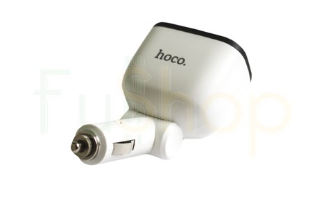 Универсальное автомобильное зарядное устройство Hoco Z28 Power Ocean Cigarette Lighter in-Car Charger with Digital Display 3.1A