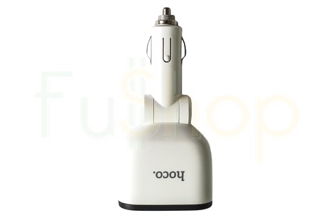 Универсальное автомобильное зарядное устройство Hoco Z28 Power Ocean Cigarette Lighter in-Car Charger with Digital Display 3.1A