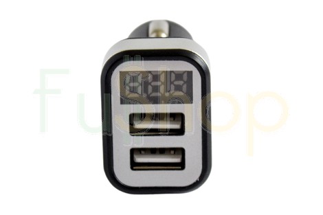 Универсальное автомобильное зарядное устройство Hoco Z3 LCD Dual USB Fast Car Charging 3.1A