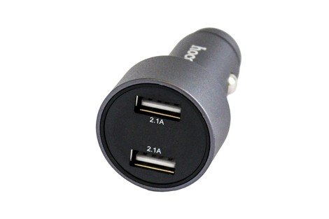 Універсальний автомобільний зарядний пристрій Hoco Z9 King Kong Digital Display Car Charger 2.1A