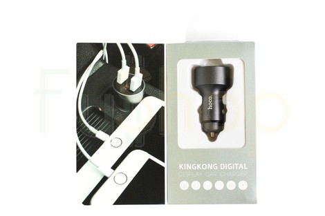 Універсальний автомобільний зарядний пристрій Hoco Z9 King Kong Digital Display Car Charger 2.1A